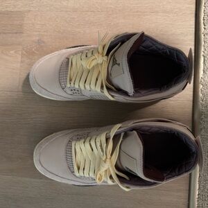 Jordan Beige and Dark Brown Sneakers